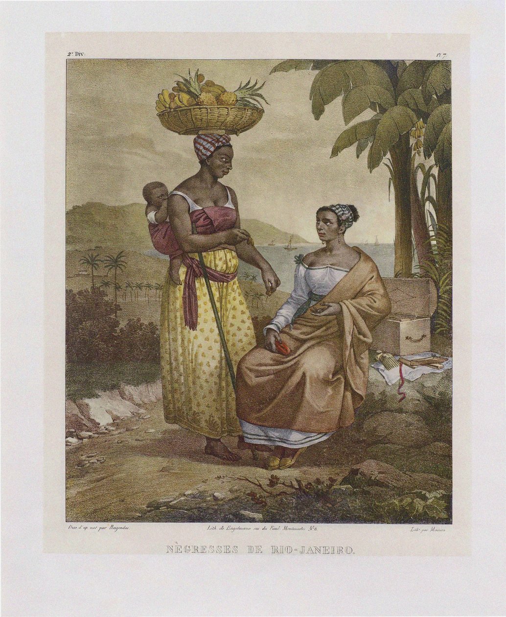 Femmes noires de Rio de Janeiro. De Malerische Reise in Brasilien, 1835 - Johann Moritz Rugendas