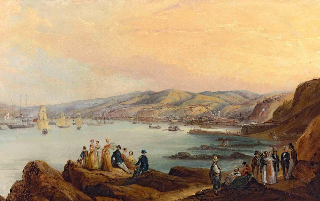 Espagnol : Caleta el membrillo, Valparaíso o Personajes de Valparaíso - Johann Moritz Rugendas