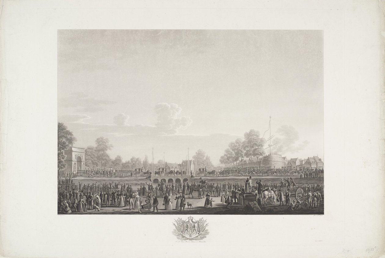 Arrivée du roi Guillaume Ier à Bruxelles, 1815 - Johann Nepomuk Gibèle