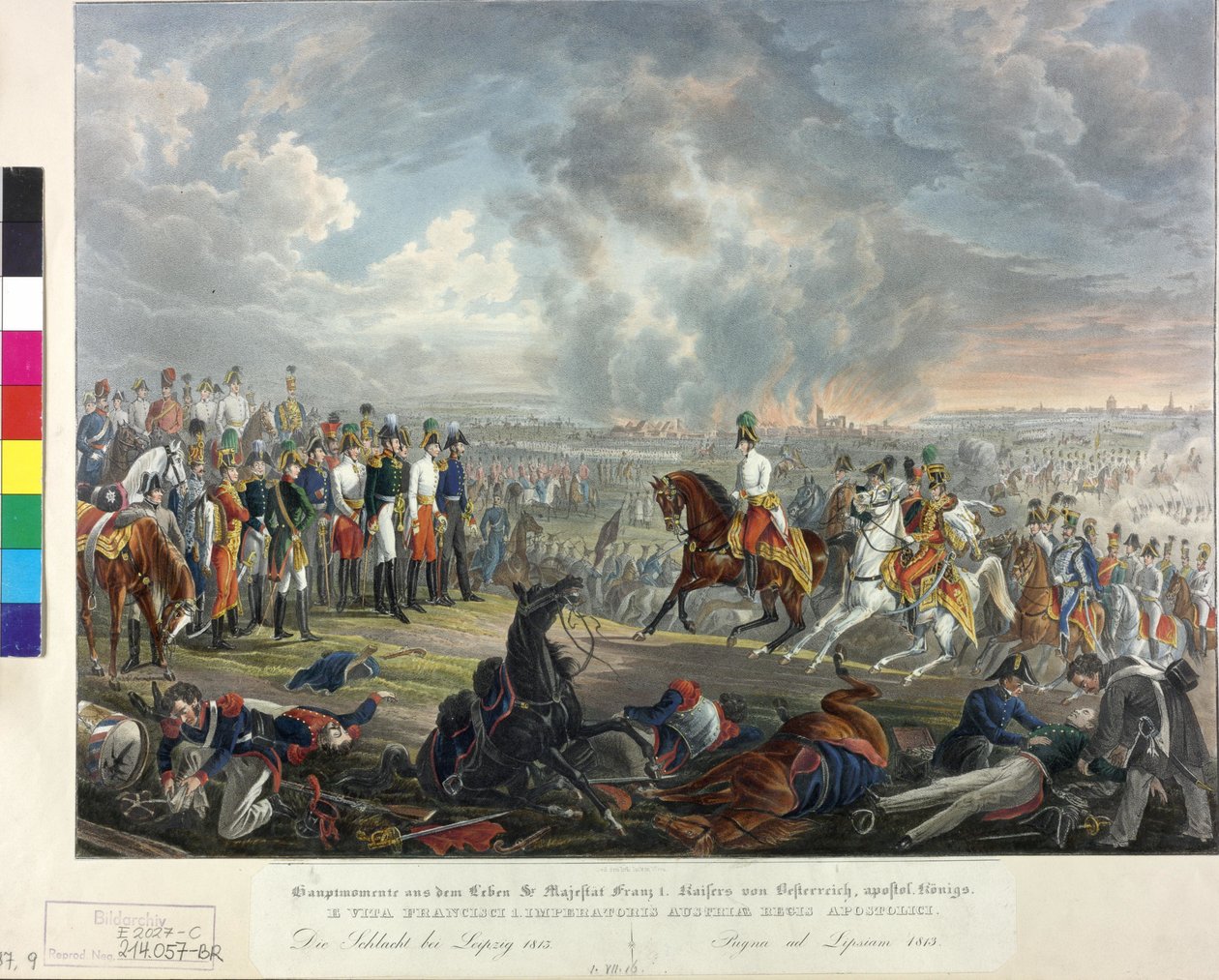 Bataille des nations à Leipzig 1813 - Johann Nepomuk Hoechle