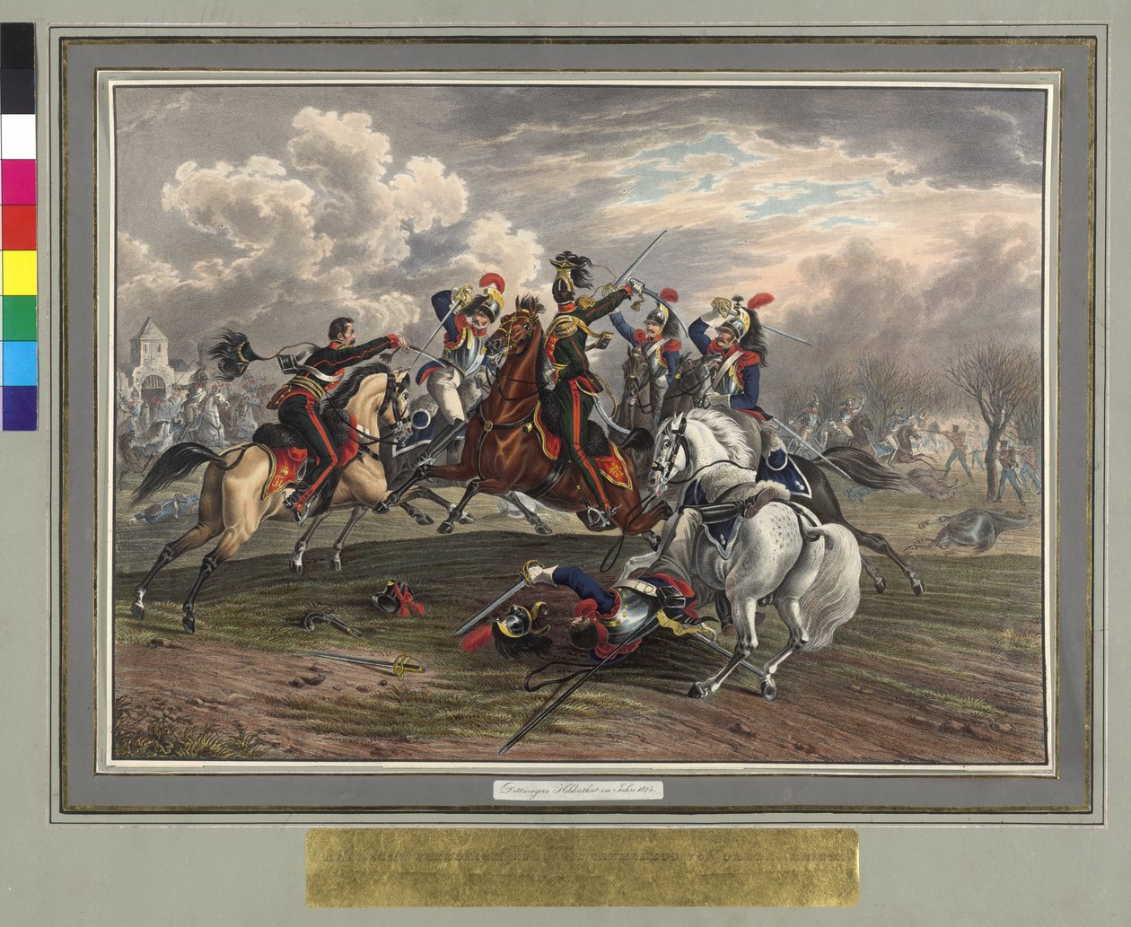 Sauvetage de Frédéric Dittmayer le 17 février 1814 à Villeneuve par le sergent-colonel baron de Trach de la captivité des cuirassiers français - Johann Nepomuk Hoechle