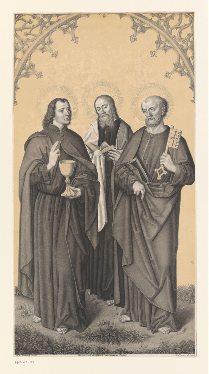 Saint Jean, Matthieu et Pierre - Johann Nepomuk Strixner