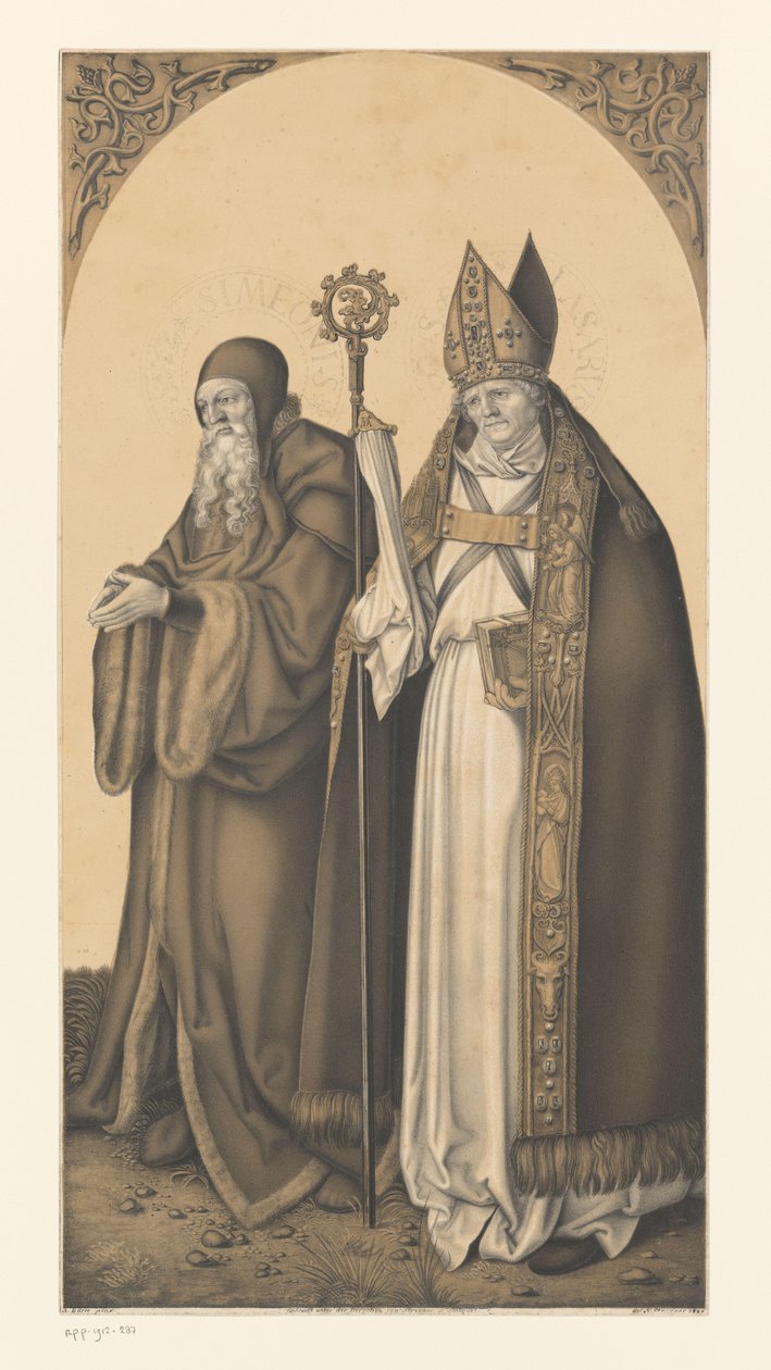 Saint Simon et Lazare - Johann Nepomuk Strixner