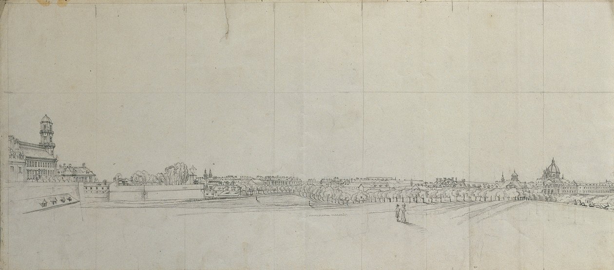 Vue sur les faubourgs sud de Vienne - Johann Peter Krafft