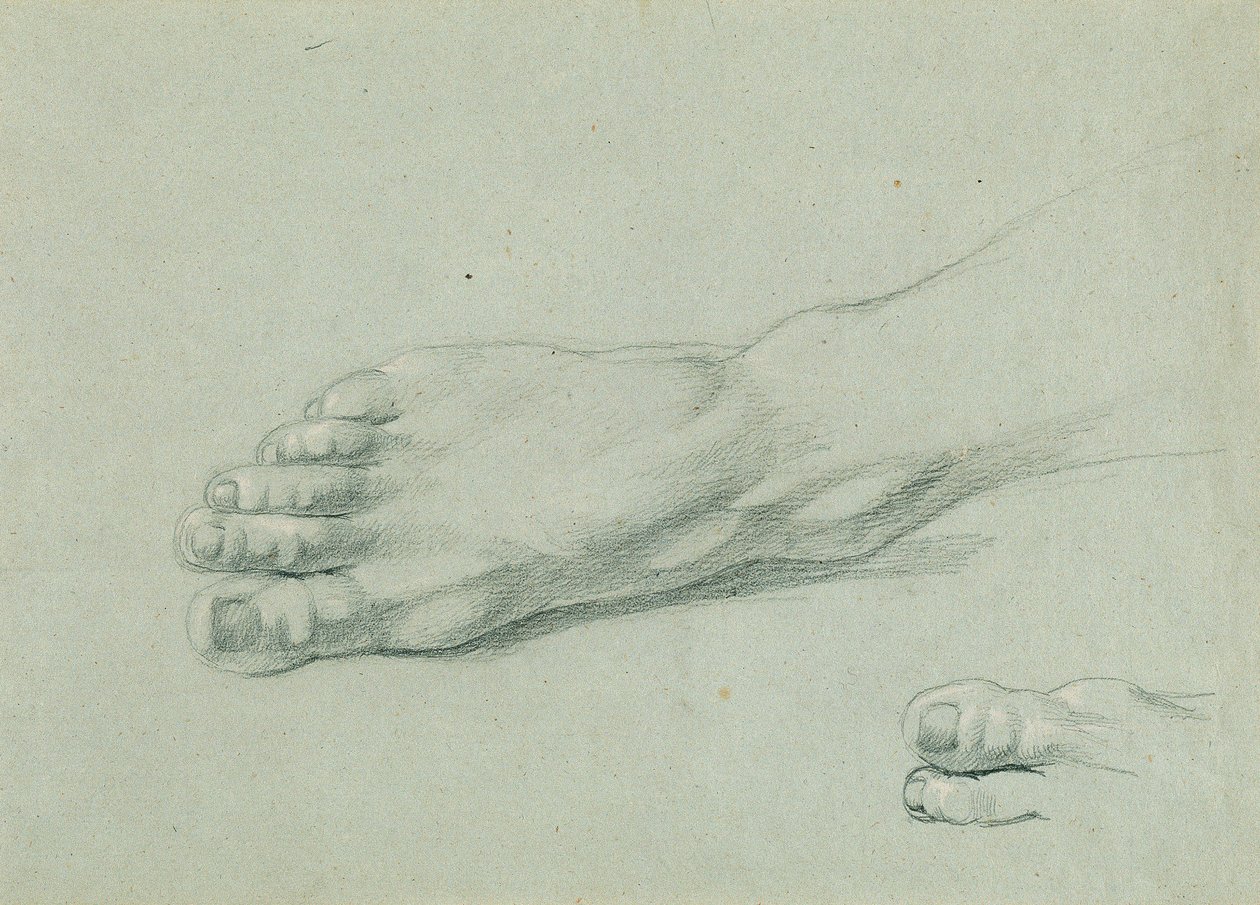 Étude de pied pour "Arindal et Daura" - Johann Peter Krafft