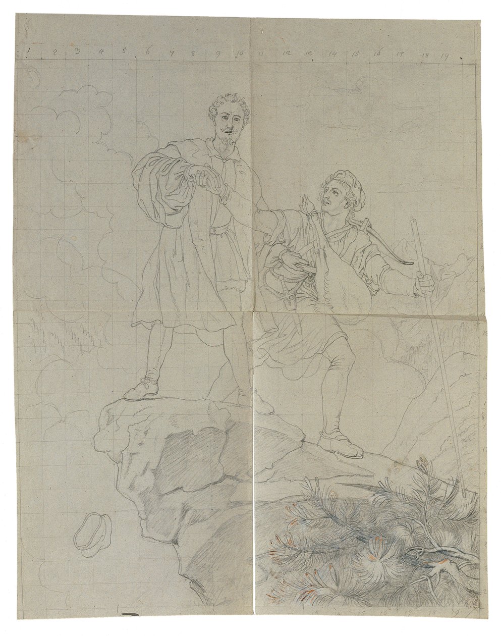 Manfred et le chasseur de chamois - Johann Peter Krafft