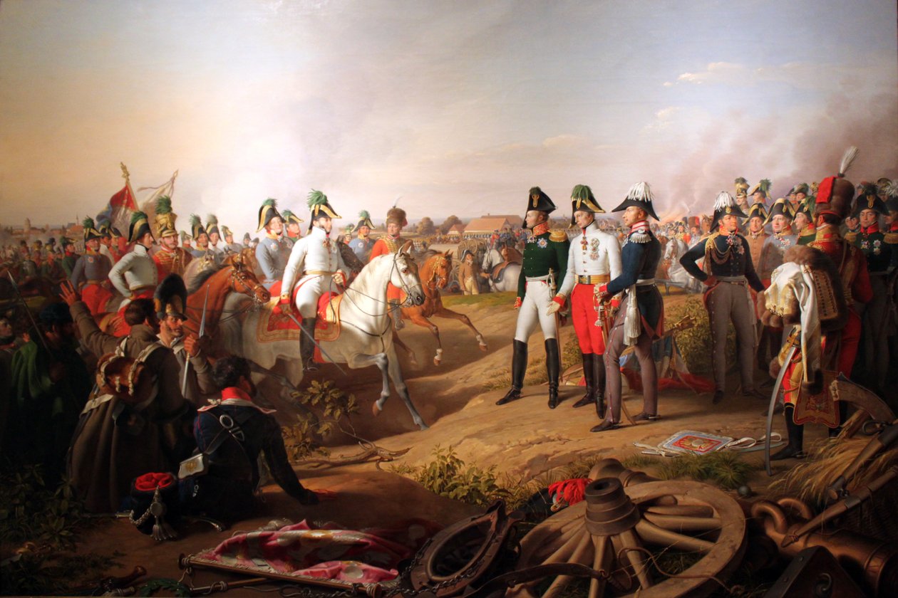 Déclaration de victoire après la bataille de Leipzig, 1813 - Johann Peter Krafft