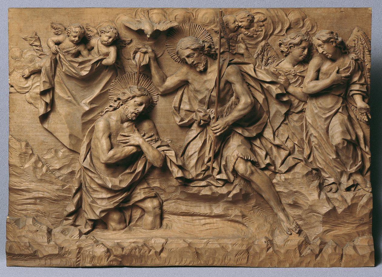 Baptême du Christ - Johann Peter Schwanthaler der Ältere