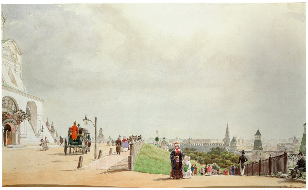 Dans le Kremlin de Moscou, 1839 - Johann Philipp Eduard Gartner