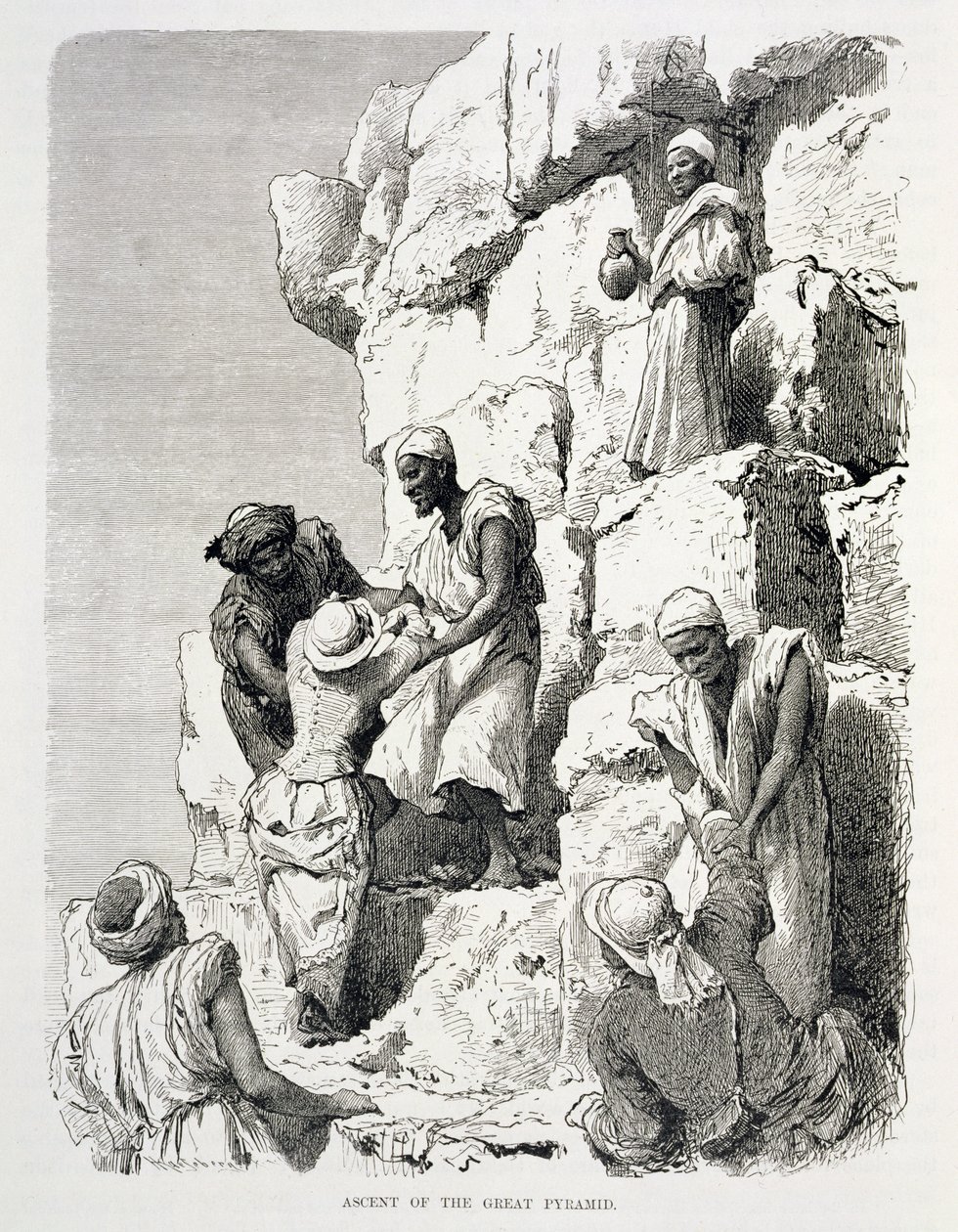 Ascension de la Grande Pyramide - Johann Rudolph the Elder Huber