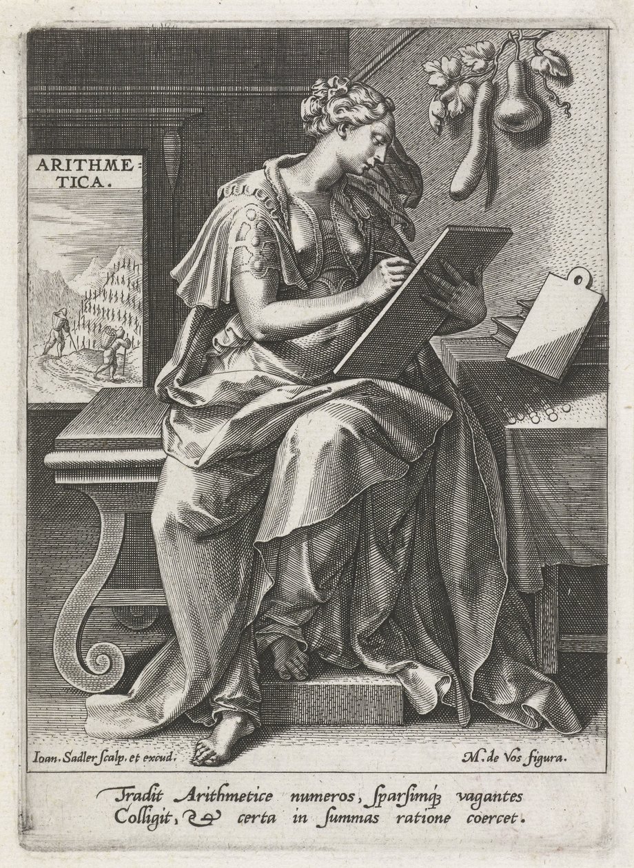 Arithmétique (Les sept arts libéraux) - Johann Sadeler (I)