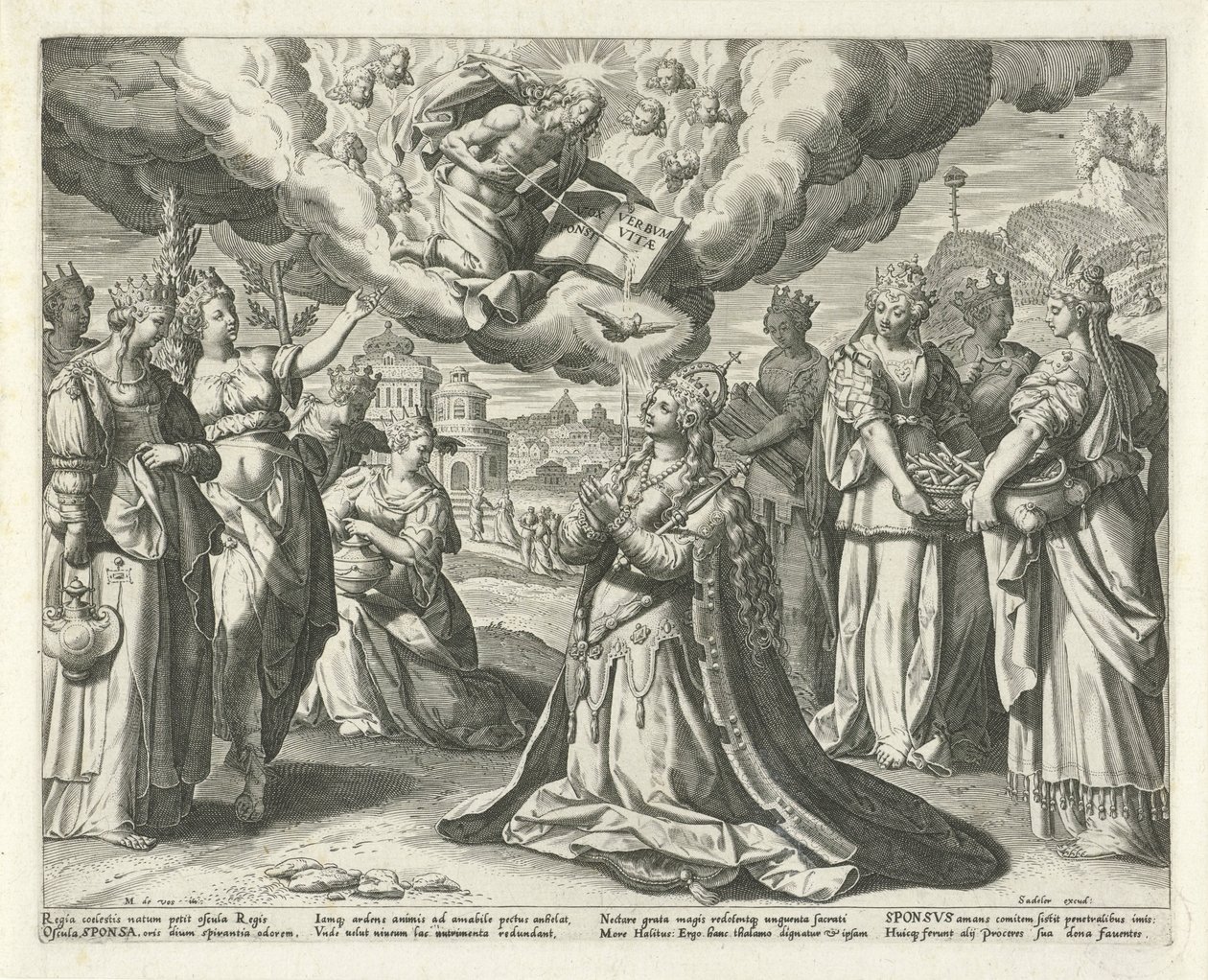 Le Christ donne son sang à son épouse (Cantique des Cantiques) - Johann Sadeler (I)