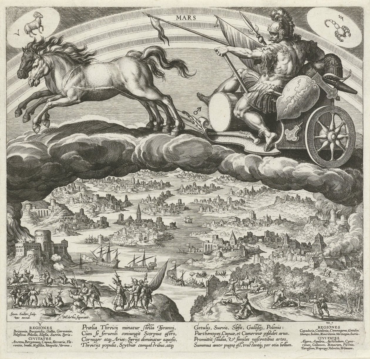 La planète Mars et son influence sur le monde - Johann Sadeler (I)