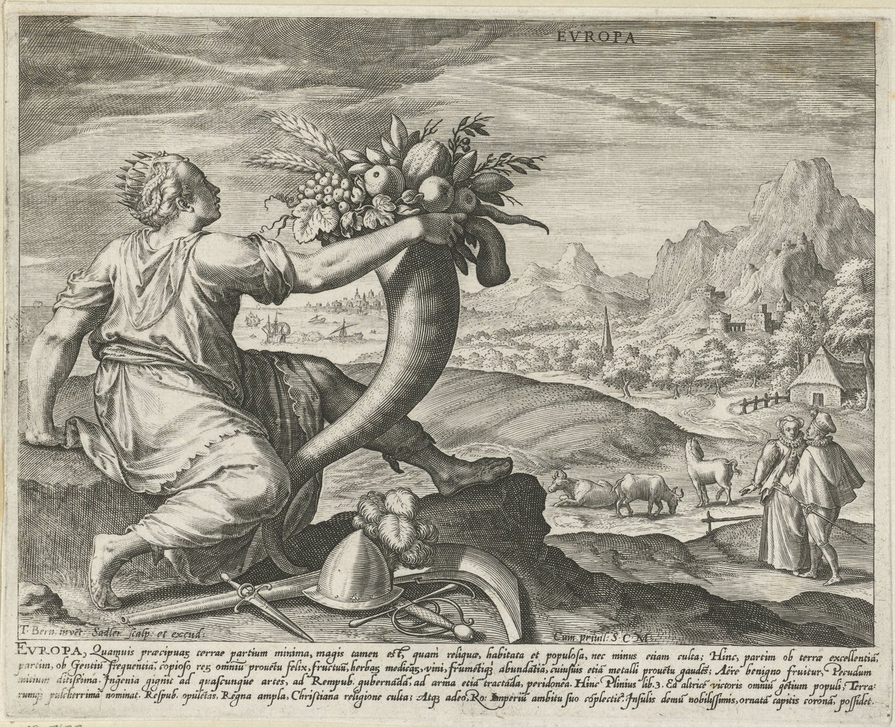 Europe (De vier werelddelen) - Johann Sadeler (I)