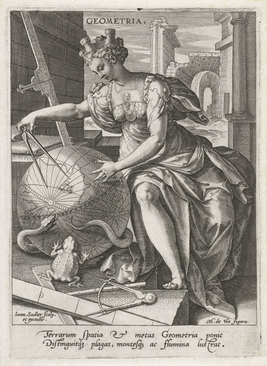 Géométrie (Les sept arts libéraux) - Johann Sadeler (I)