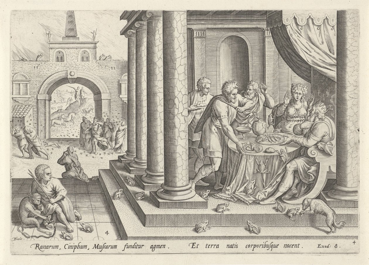 Plaie des grenouilles et des moustiques (Histoire de Moïse avant l