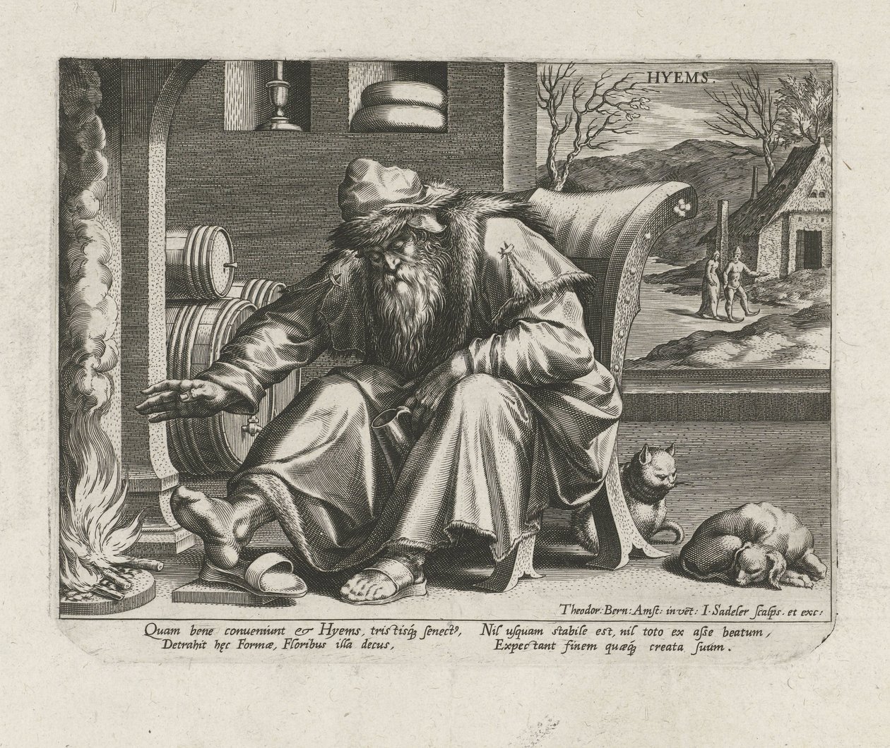 Hiver (série) - Johann Sadeler (I)