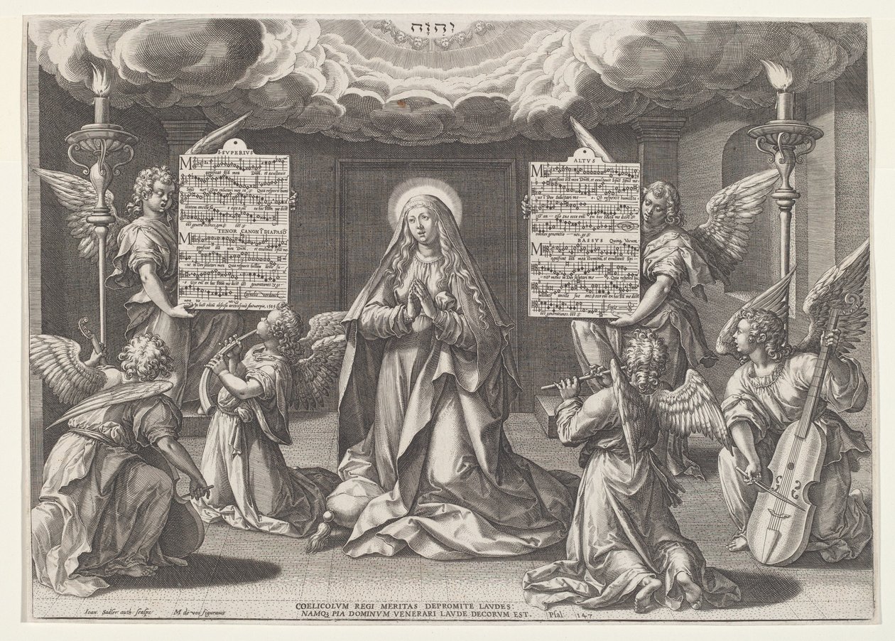 Magnificat : La Vierge entourée d