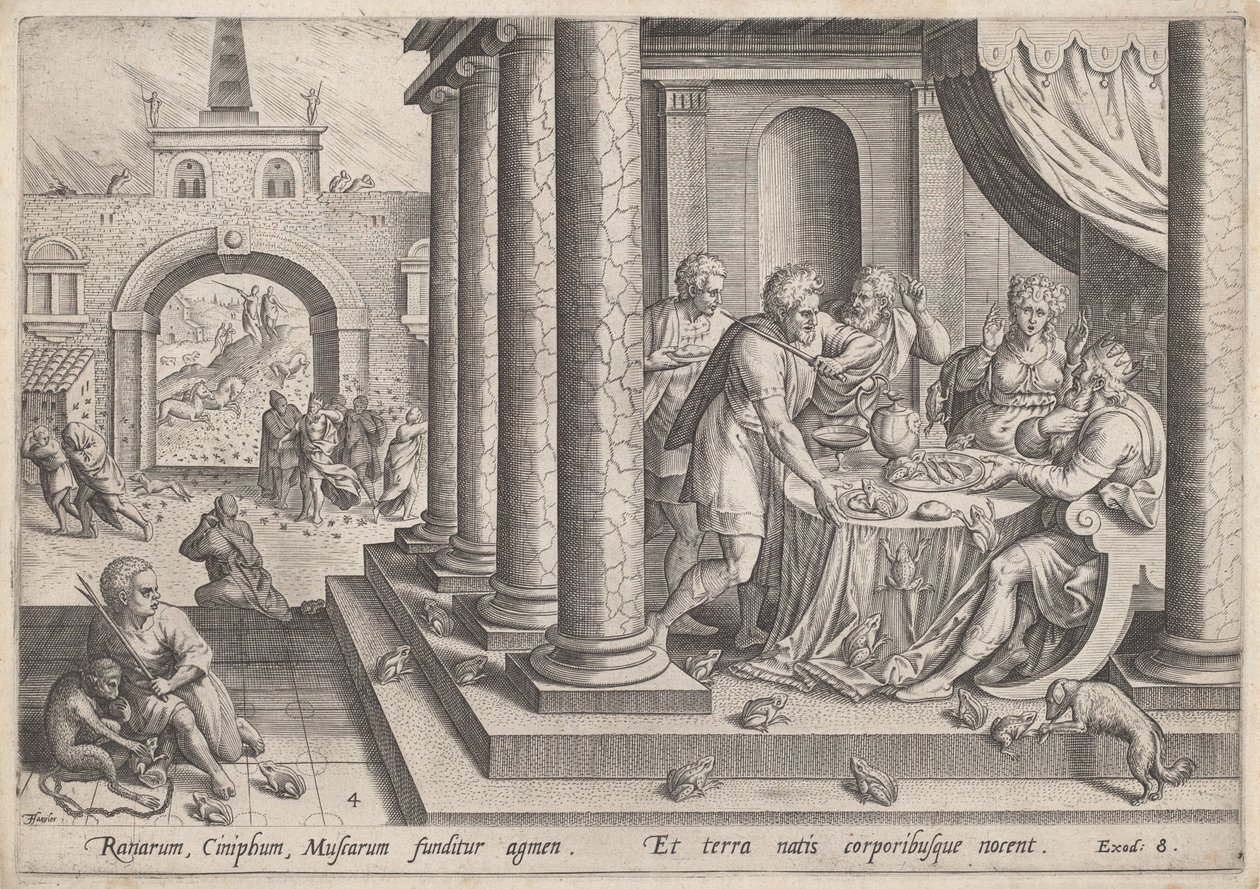 La Plaie des grenouilles, vers 1585 - Johann Sadeler I