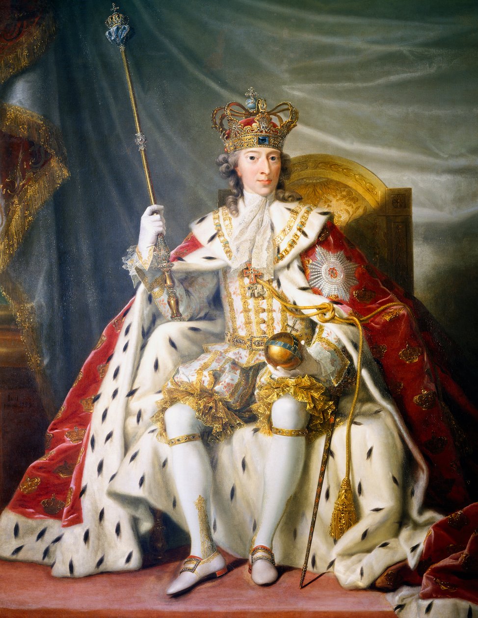 Portrait de Christian VI de Danemark - Johann Salomon Wahl
