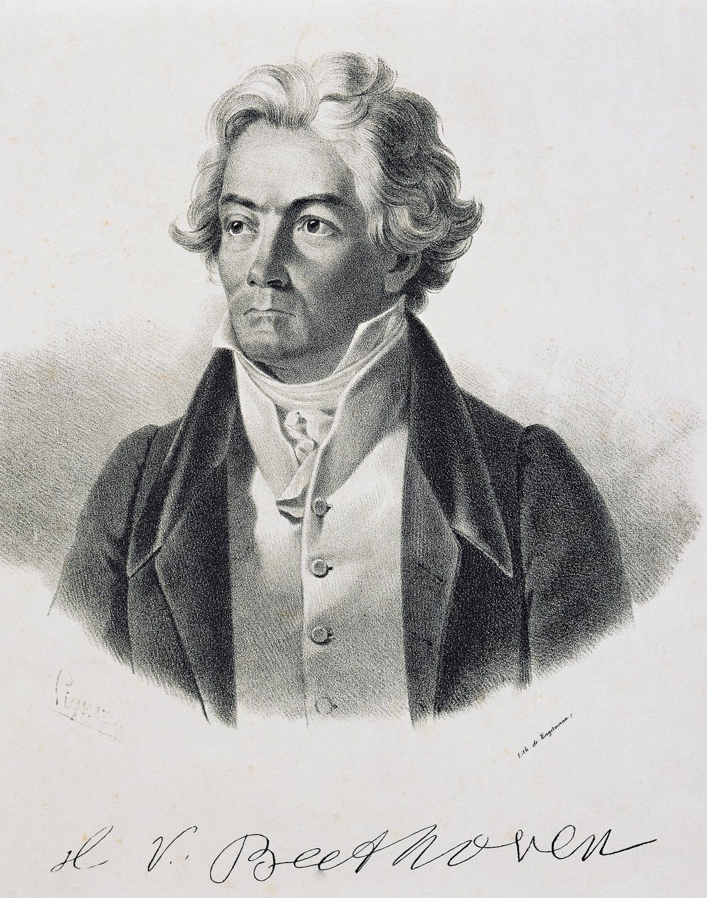 Portrait de Ludwig van Beethoven - Johann Stephan Decker