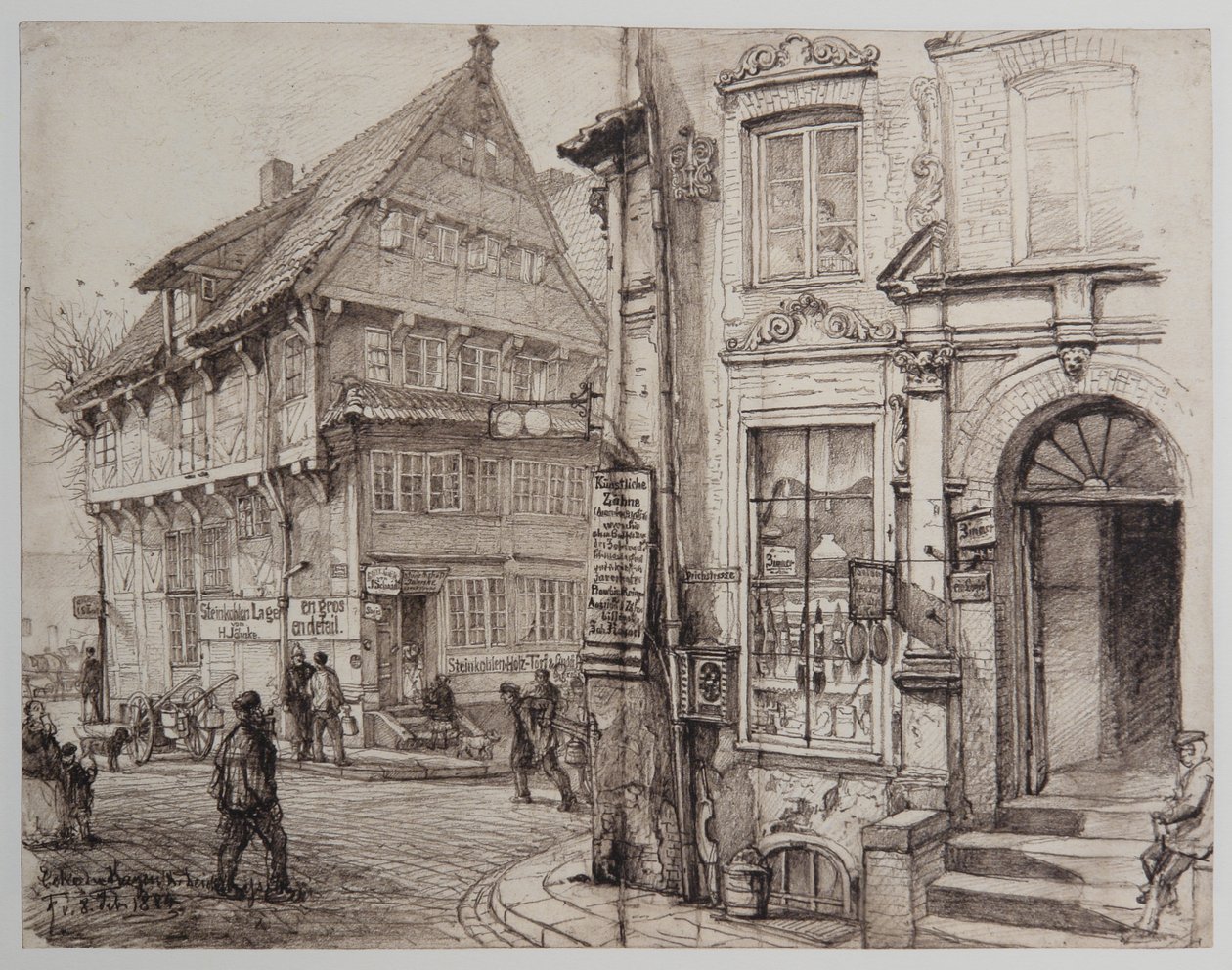 HH-Riefesell-16-Ecke-Kajen-Deichstrasse-08-02-1884 - Johann Theobald Riefesell