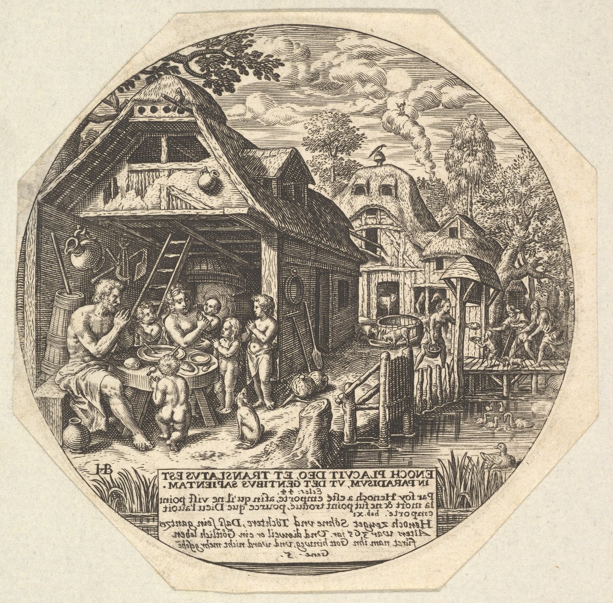 Enoch et sa famille autour d