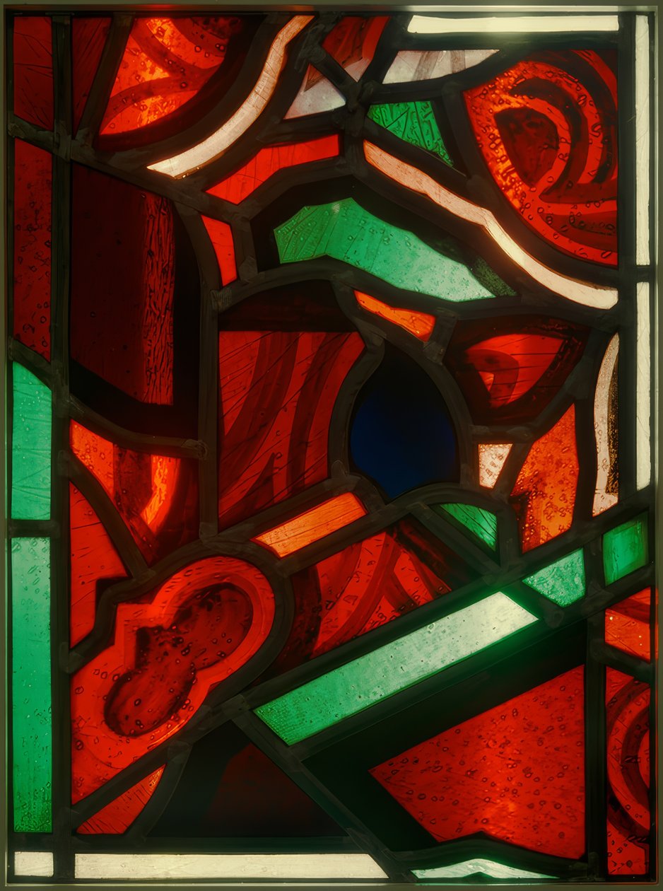 Vitre rouge-vert - Johan Thorn Prikker