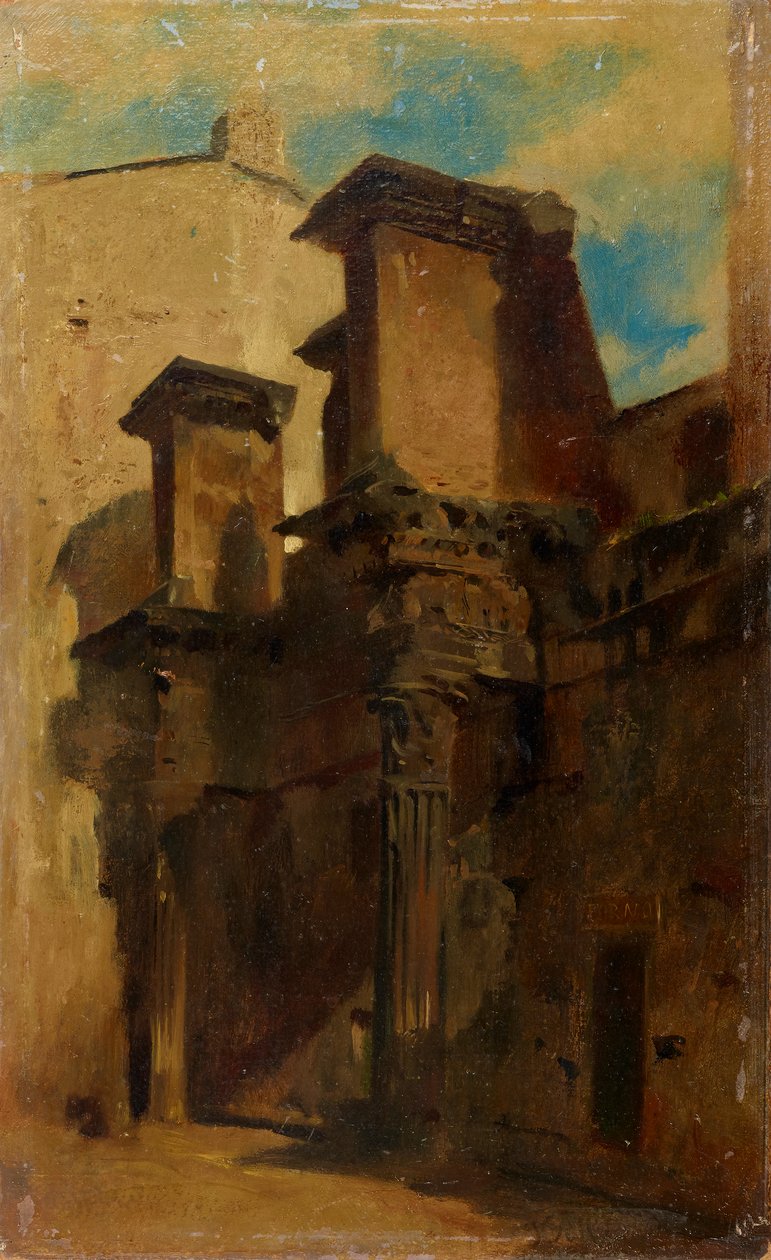 Colonnes du Forum de Nerva (Forum Transitorium) à Rome - Johann  Till der Jüngere