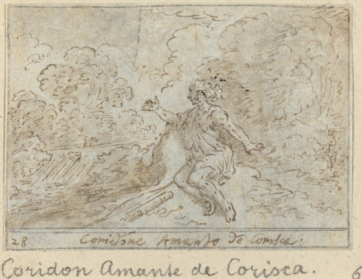 Coridone, amant de Corisca - Johann Wilhelm Baur