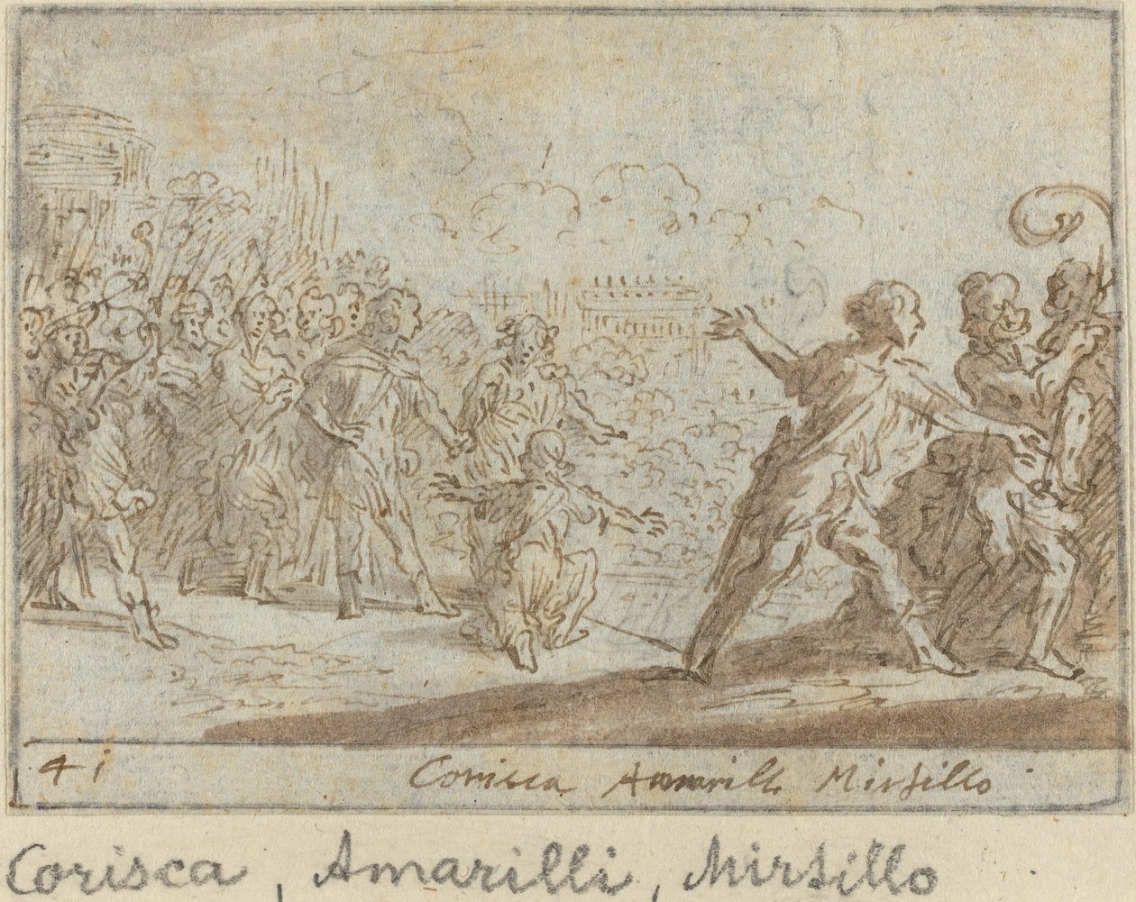 Corisca, Amarilli et Mirtillo, 1640 - Johann Wilhelm Baur
