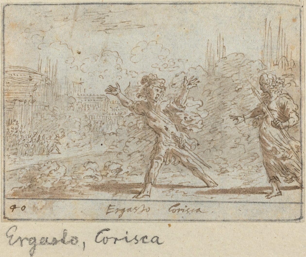 Ergasto et Corisca, 1640 - Johann Wilhelm Baur