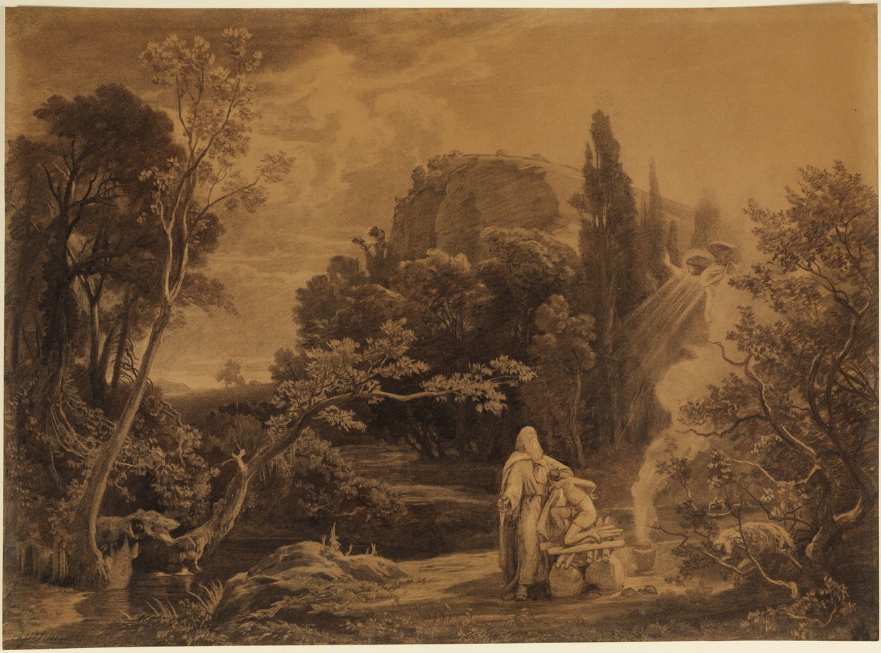 Le sacrifice d’Isaac (Genèse 22, 11-12) - Johann Wilhelm Schirmer