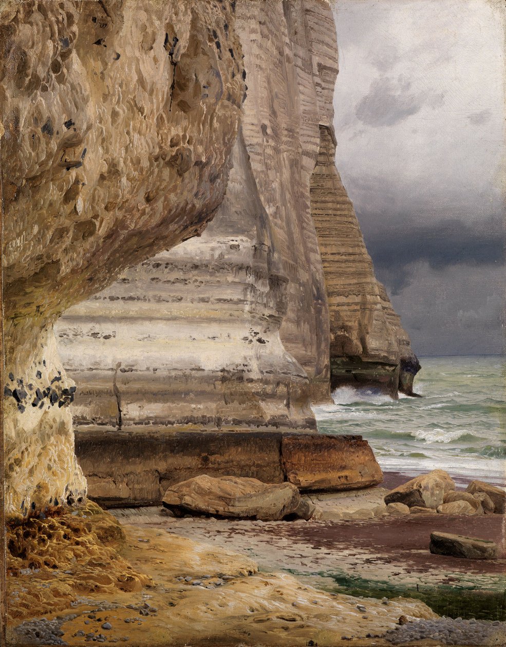 Côte rocheuse près d