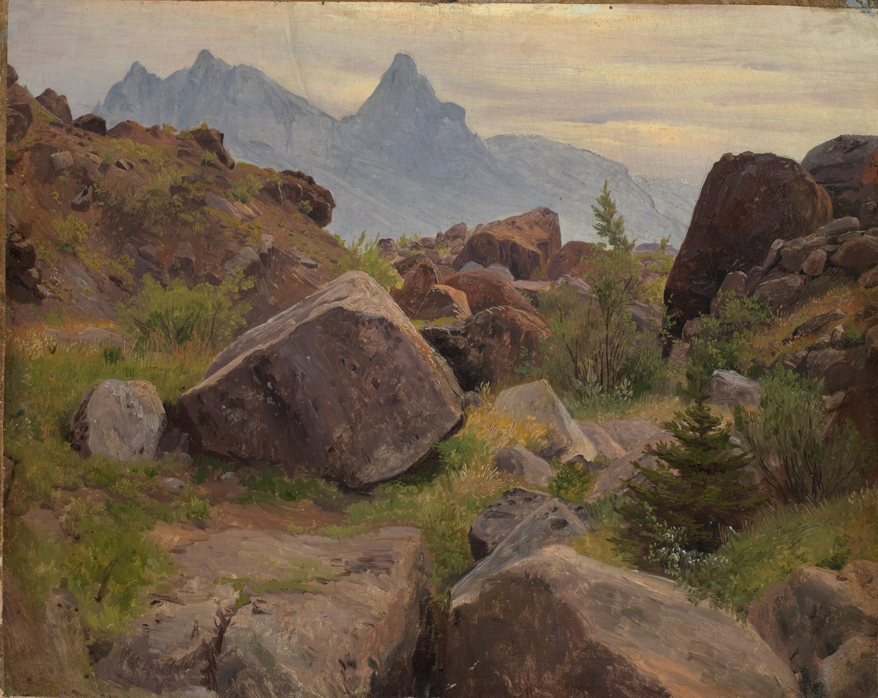 Étude géologique près de Goldau - Johann Wilhelm Schirmer