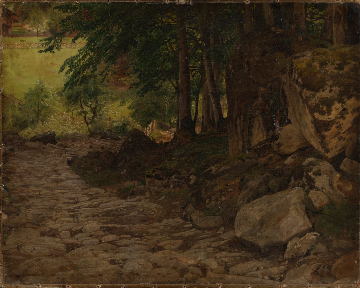 Sentier rocheux en Suisse - Johann Wilhelm Schirmer