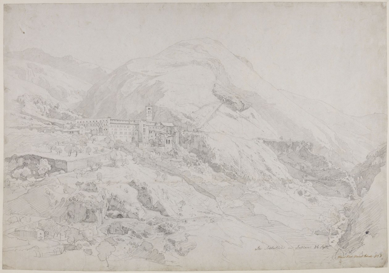 Couvent de Sainte-Scolastique à Subiaco - Johann Wilhelm Schirmer