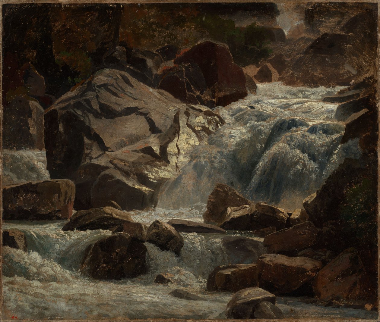 Ruisseau de montagne suisse - Johann Wilhelm Schirmer