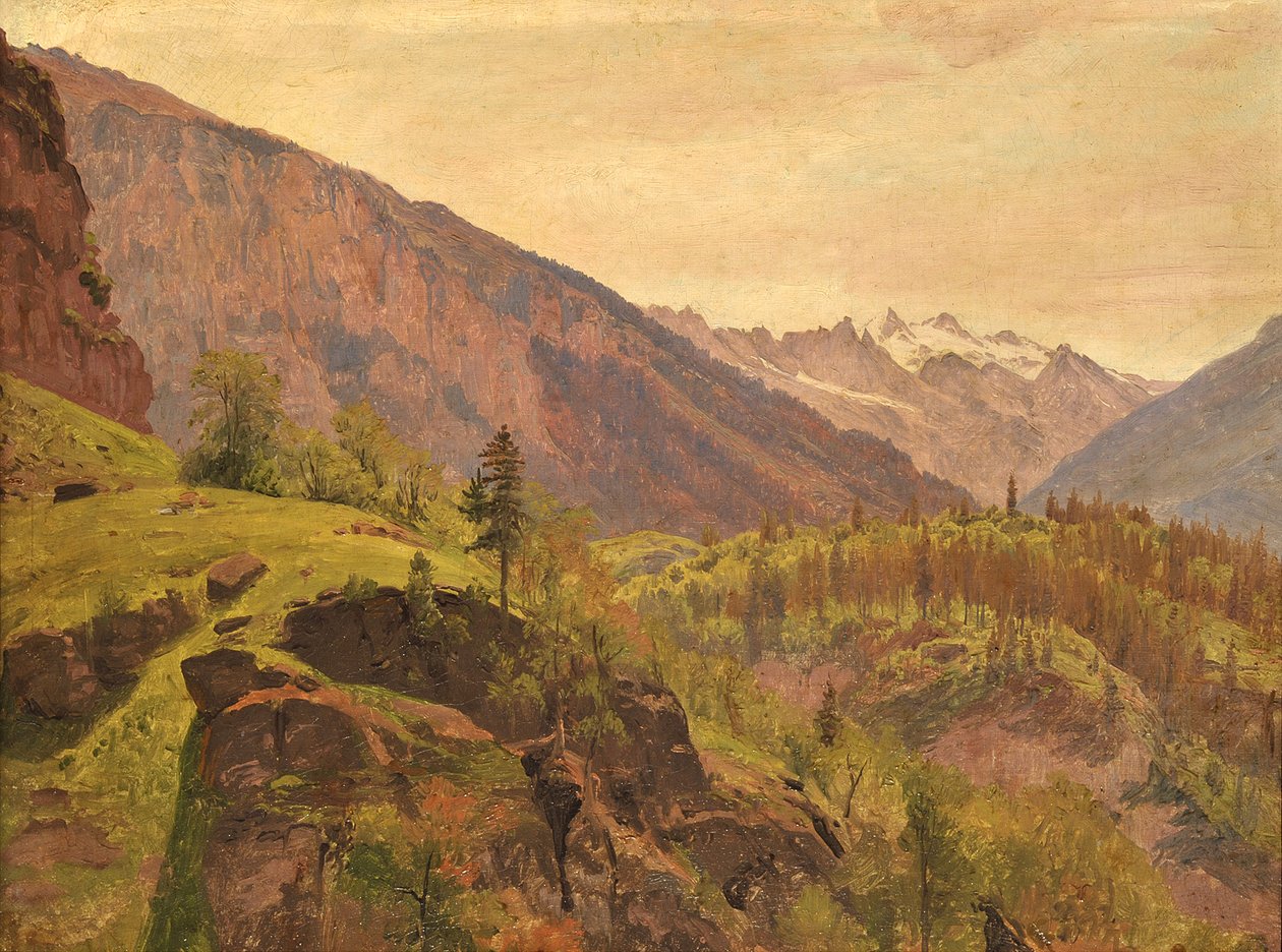 Paysage montagneux suisse - Johann Wilhelm Schirmer