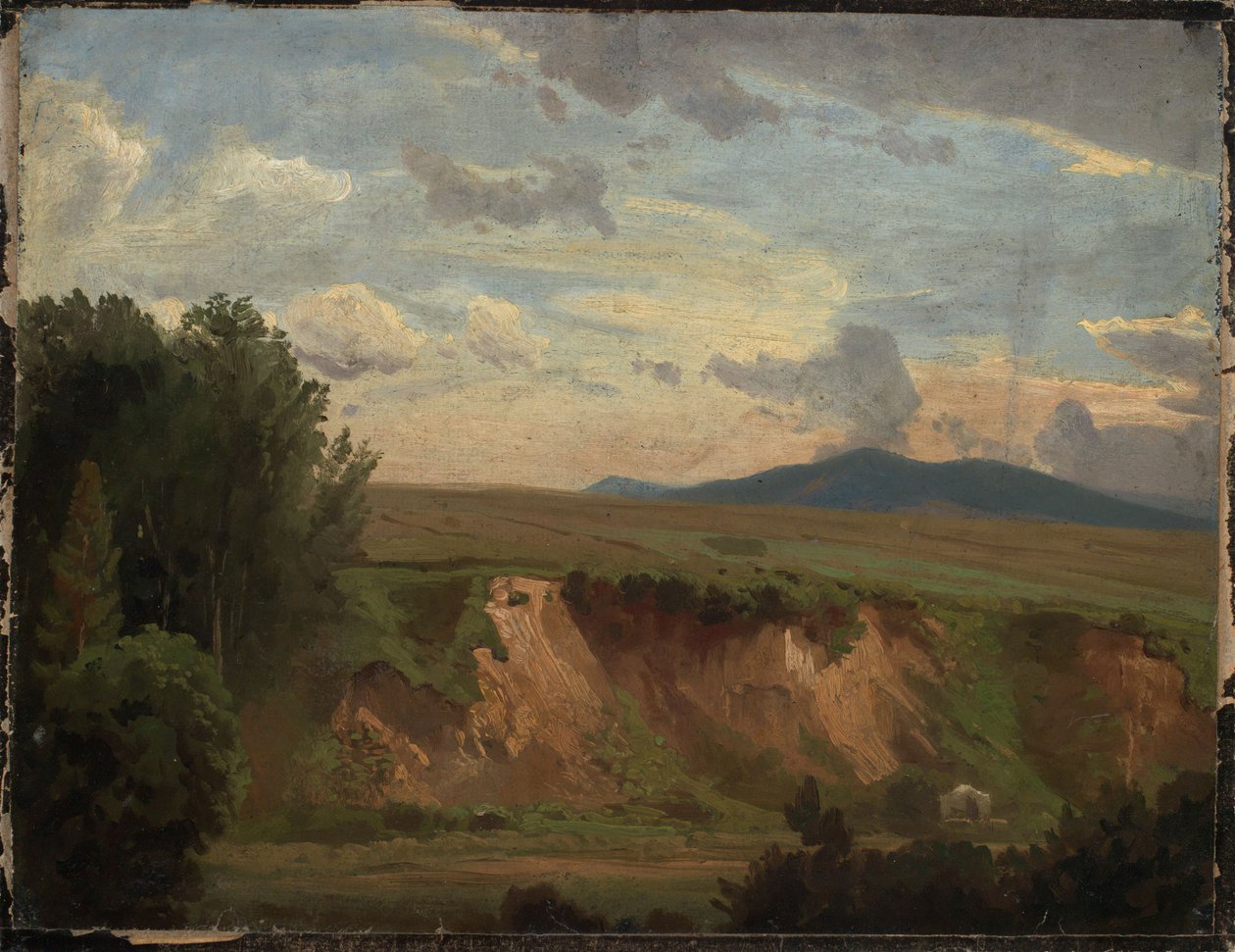 Paysage du sud de la France avec talus dénudé - Johann Wilhelm Schirmer