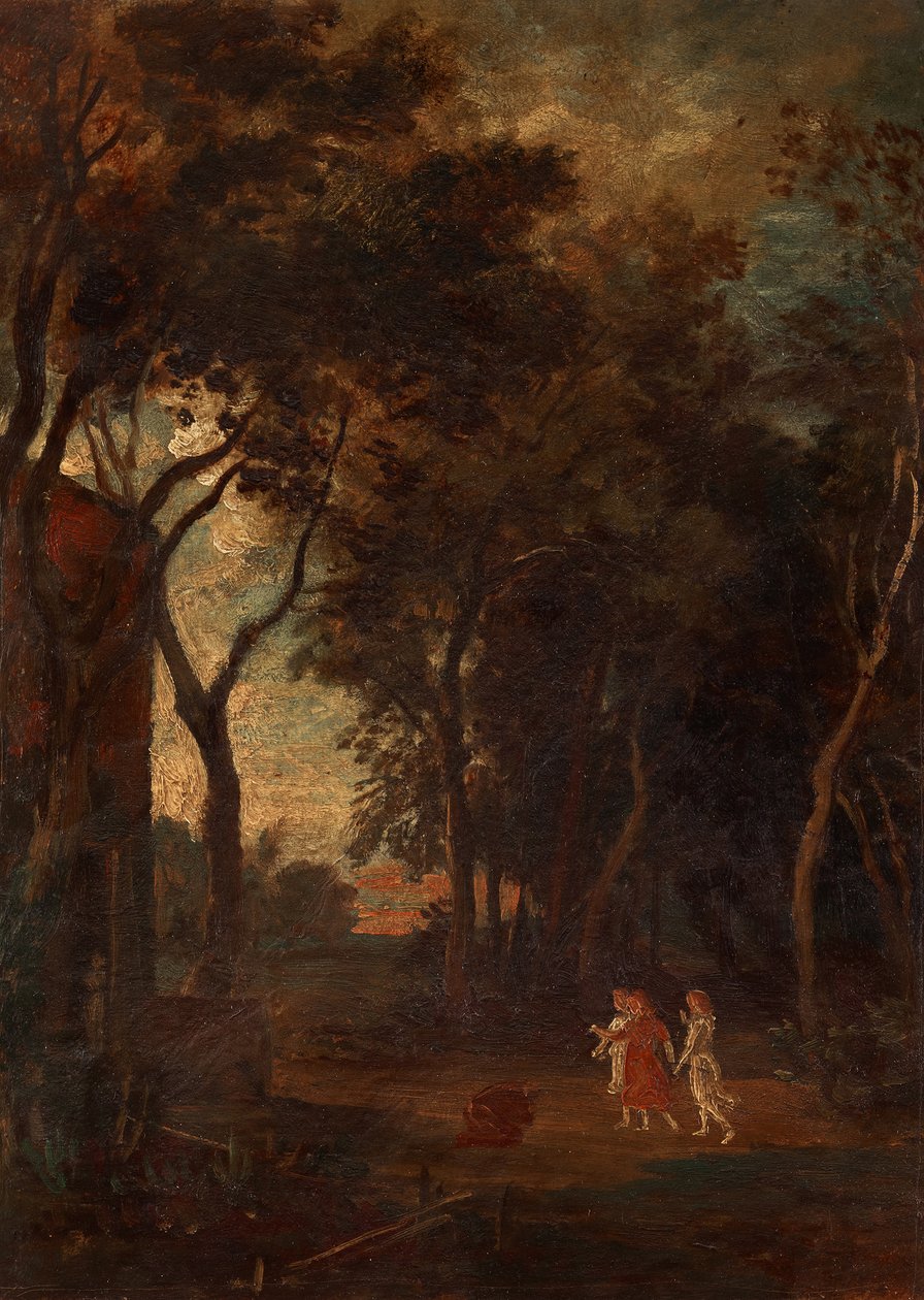 Promesse dans le bosquet de Mambré - Johann Wilhelm Schirmer