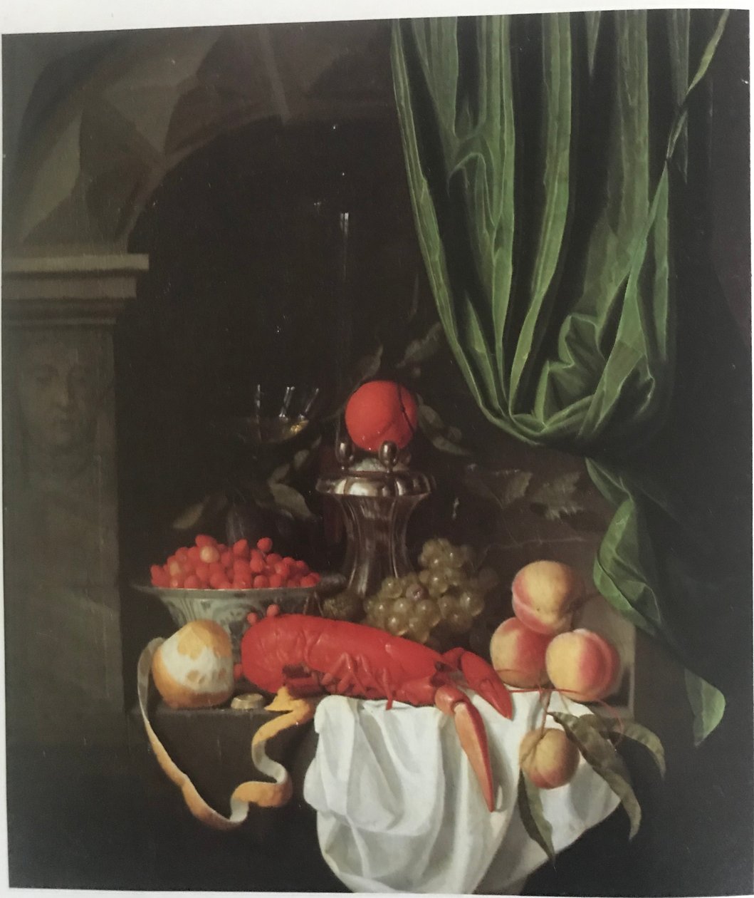 Nature morte avec homard dans une niche - Johannes Hannot