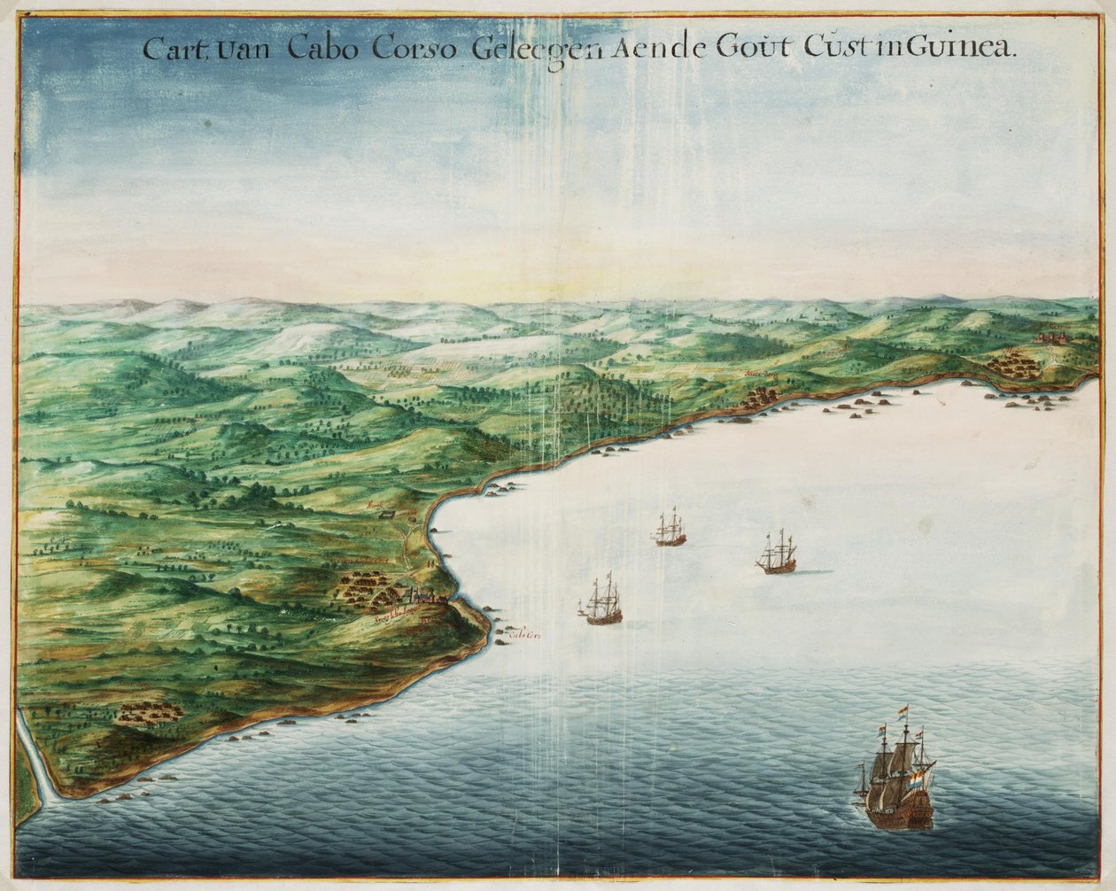 Vue de Cabo Corso sur la Côte d
