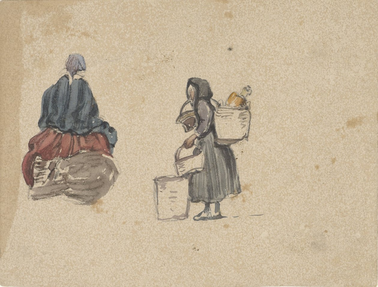 Deux études de femmes de pêcheurs - Johannes Bosboom