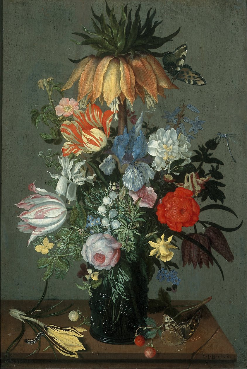Nature morte de fleurs avec couronne impériale, 1626 - Johannes Bosschaert