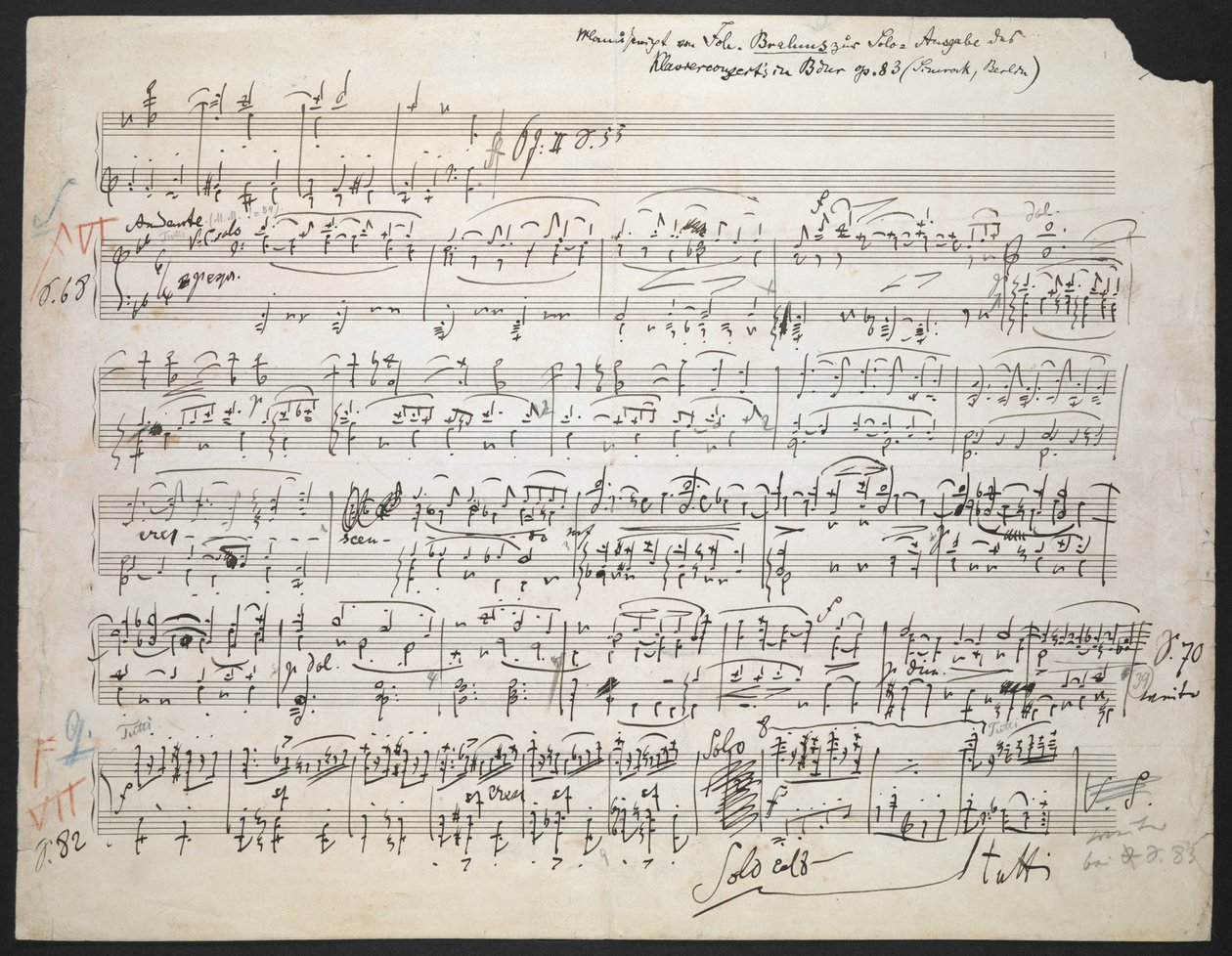 Concerto pour piano no. 2 en Si bémol, op. 83 - Johannes Brahms