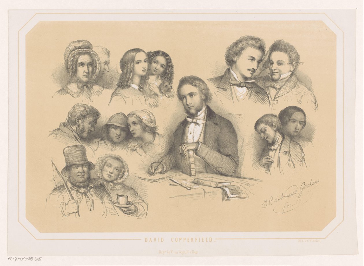 Charles Dickens parmi les personnages de David Copperfield - Johannes Christiaan d