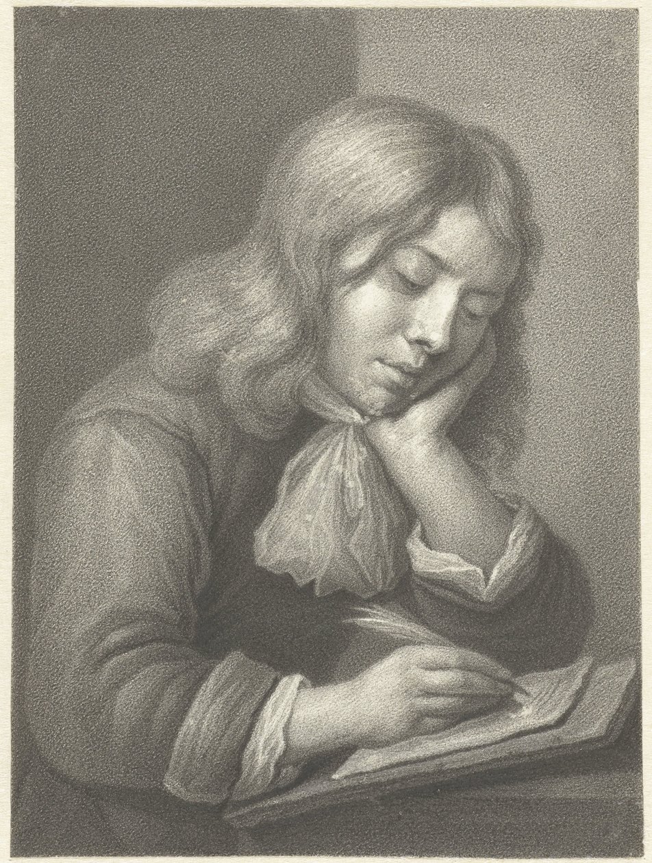 Garçon écrivant - Johannes Cornelis Mertens