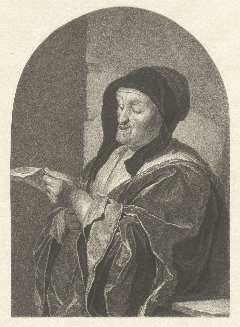 Vieille femme chantant - Johannes Cornelis Mertens