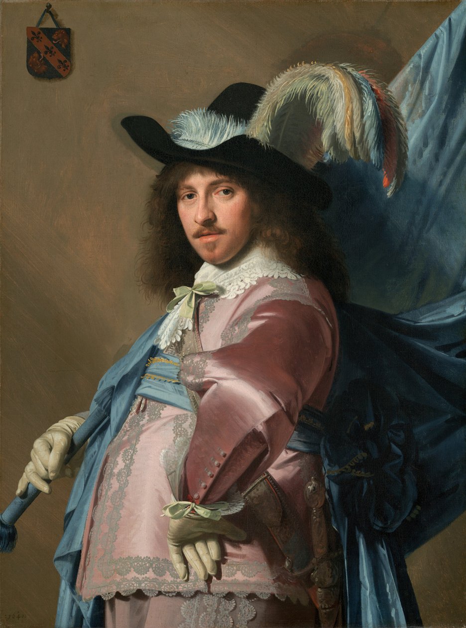 Andries Stilte en tant que porte-étendard - Johannes Cornelisz Verspronck